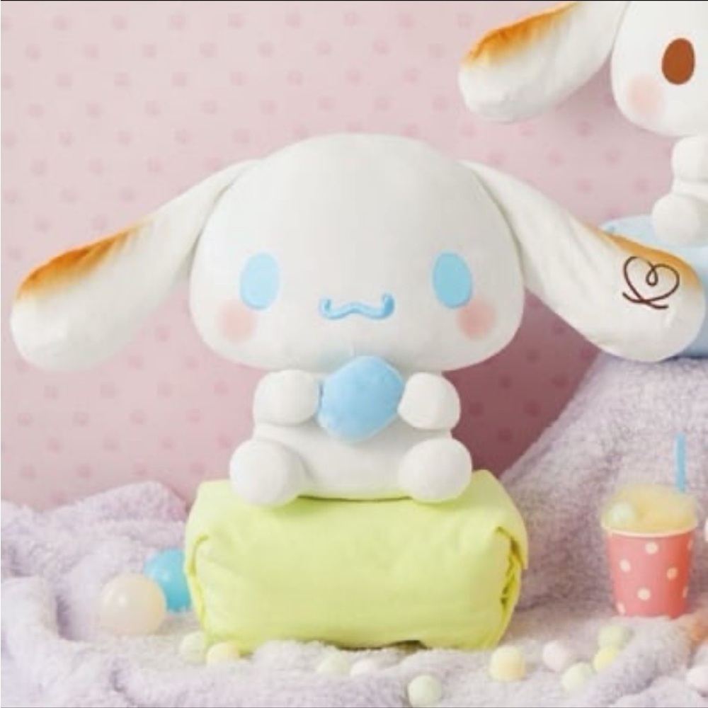 NWT RARE Sanrio Cinnamoroll Cafe Marshmallow Mocchi Mocchi Big Plush Toy 28cm